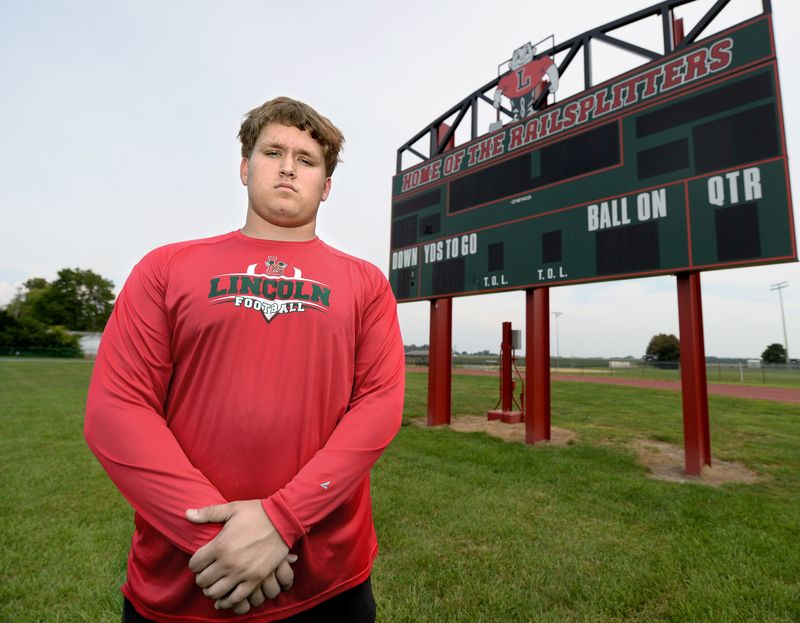 Lincoln High School's Zach Poole Thursday, August 7, 2025.