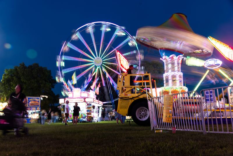 The carnival is pictured Aug. 13, 2025, during the Winnebago County Fair in Pecatonica.