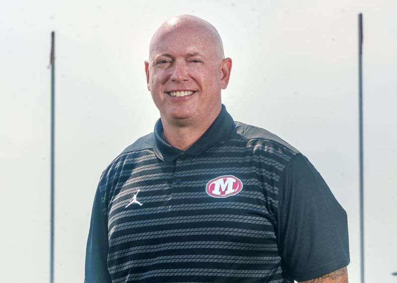 Morton head football coach Adam O'Neill