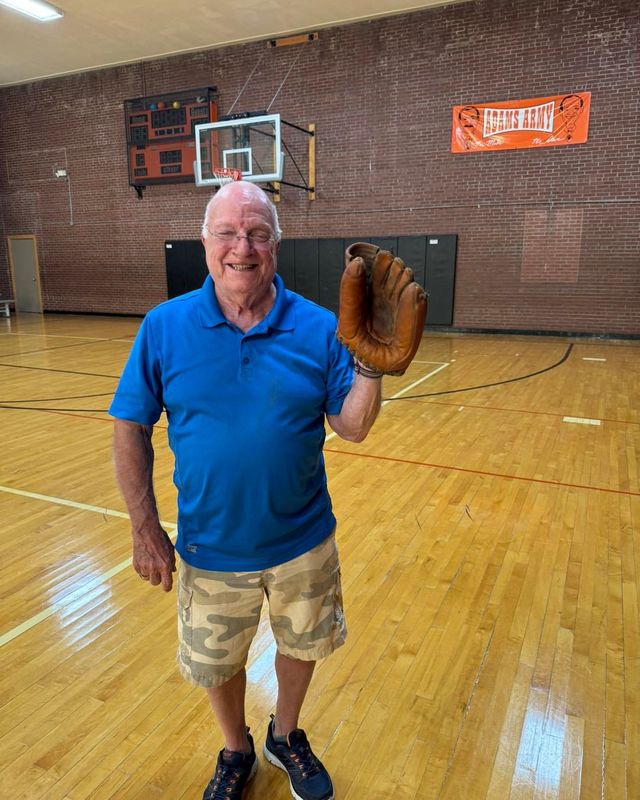 Washington, Ill., native Steve Roosevelt lost his 1955 edition Bob Feller baseball glove at age 12 when it fell into a void in a wall behind some school lockers. It was found by Washington Park District workers 70 years later and returned on Tuesday, Aug. 19, 2025.
