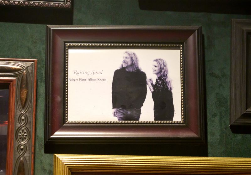 Led Zeppelin lead singer Robert Plant, shown with folk singer Alison Krauss, once visited Jim’s Steak House in Downtown Peoria.