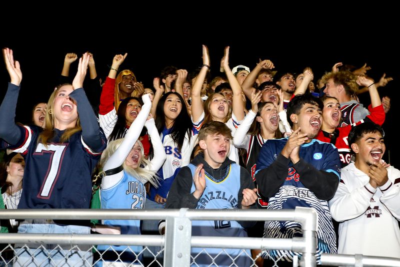 Students, families and fans watch as the Guilford Vikings take on the Belvidere North Big Thunder on Aug. 29, 2025, at Belvidere North High School in Belvidere.