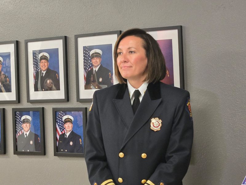 The Rockford Board of Fire & Police Commissioners selects Rebecca Tyo to be the next Rockford Fire chief Oct. 14, 2025, at Rockford Fire headquarters, 204 S. First St.