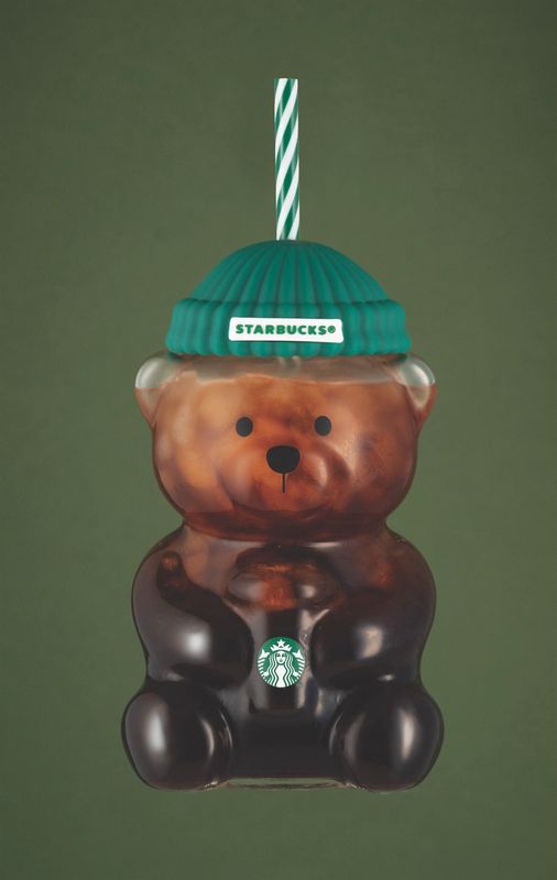 The Starbucks Bearista glass cold cup. The limited holiday item quickly sold out after being released on Nov. 6, 2025.
