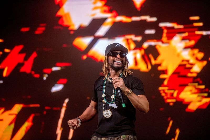 Lil Jon perfoms for the crowd duirng the Mardi Gras Mambo at the Pensacola Bay Center Saturday, Jan 11, 2025.