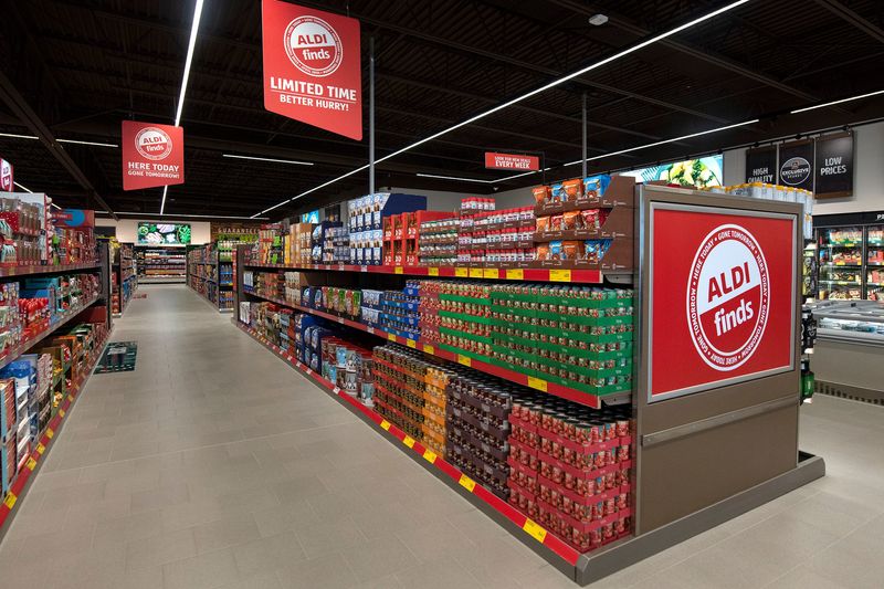 The inside of the new Aldi located in Morton on Nov. 29, 2021.
