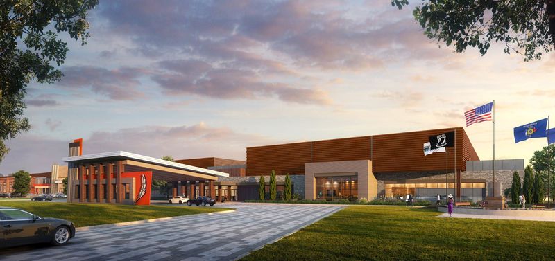 This is an artist's rendering of what the Ho-Chunk Gaming Beloit casino campus could look like once it is complete.