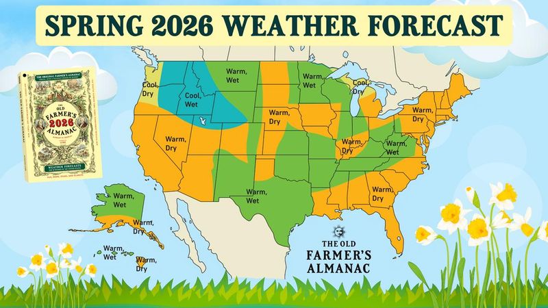 The Old Farmer's Almanac Spring 2026 Weather Forecast.