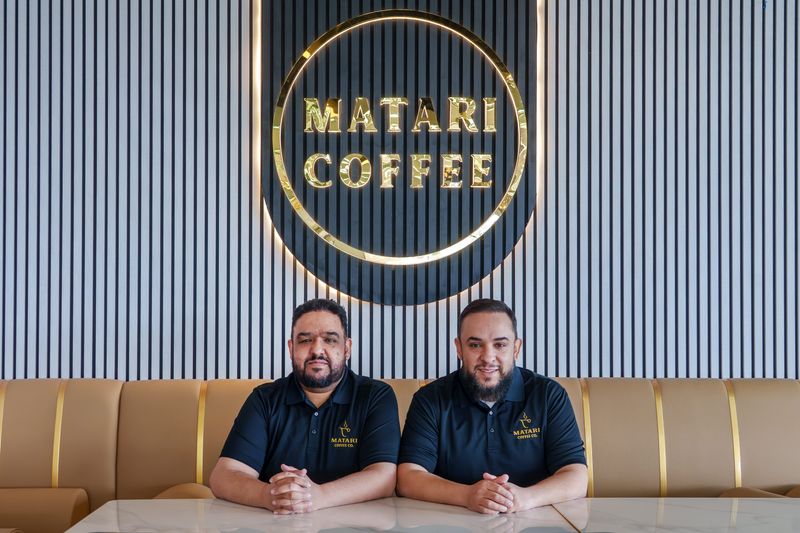 Brothers Omar, left, and Mohamed Elmadari have opened a new Yemeni coffee shop, Matari Coffee Co., in the Willow Knolls Court shopping center in Peoria.