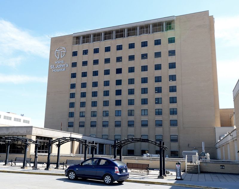 HSHS St. John's Hospital is seen on Friday, March 27, 2026, in Springfield.