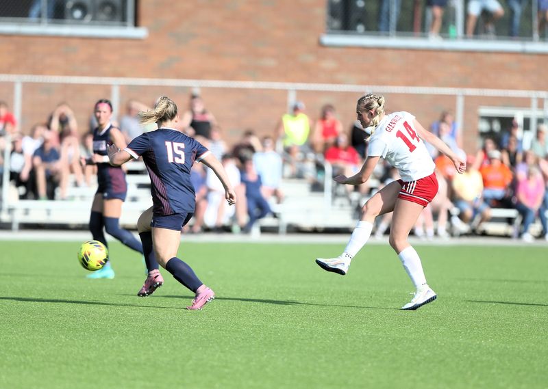 Chatham Glenwood's Kinsley Zellers scores against Rochester during a Central State Eight Conference girls soccer game on Tuesday, April 14, 2026. Glenwood won 1-0.
