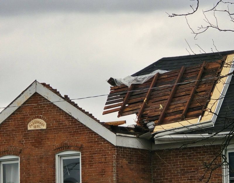 Kyle Johnson of Lena captured these images after the April 17 storm swept through town. The National Weather Service confirmed April 18 that the village had been struck by a tornado.