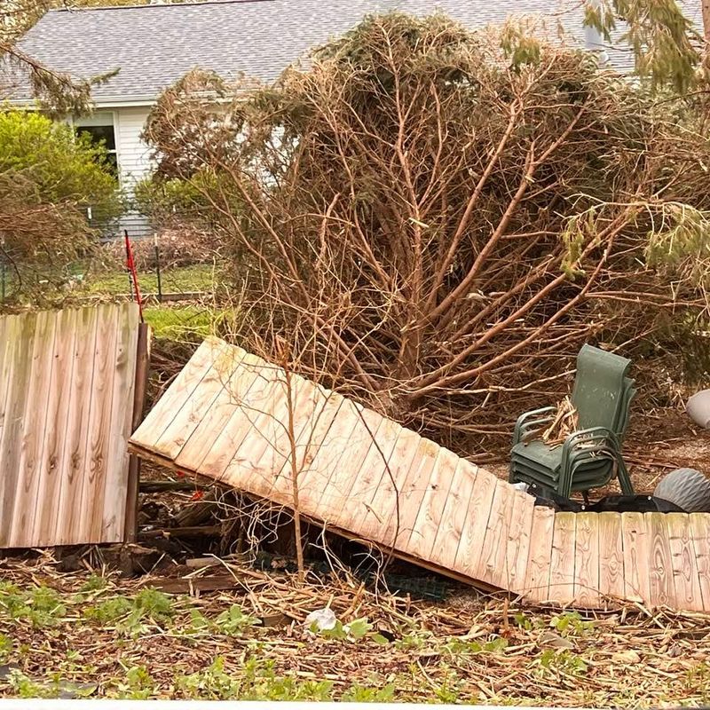 Rob Baxter of Roscoe captured these images after the April 17 storm swept through the area. The National Weather Service confirmed April 18 that the village had been struck by an EF1 tornado.
