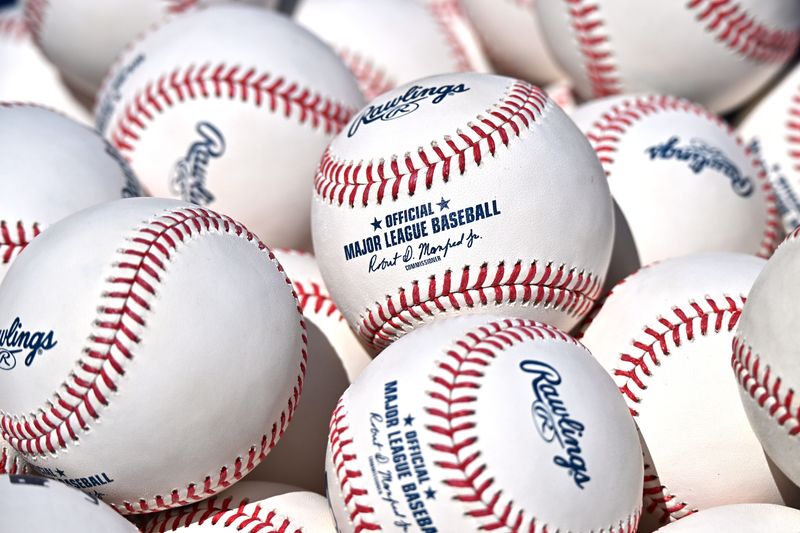 Apr 11, 2026; Chicago, Illinois, USA; A detail general stock view of MLB baseballs are seen prior to a game against the Chicago Cubs and the Pittsburgh Pirates at Wrigley Field. Mandatory Credit: Patrick Gorski-Imagn Images