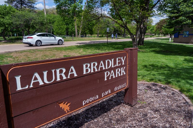 The lower section of Laura Bradley Park at 1314 N. Park Road in Peoria.