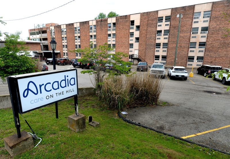 The outside of Arcadia Care on the Hill, 555 W. Carpenter St., is seen on Monday, May 4, 2026, in Springfield. The facility was fined twice in the fourth quarter of 2025 by the Illinois Department of Public Health for violations.