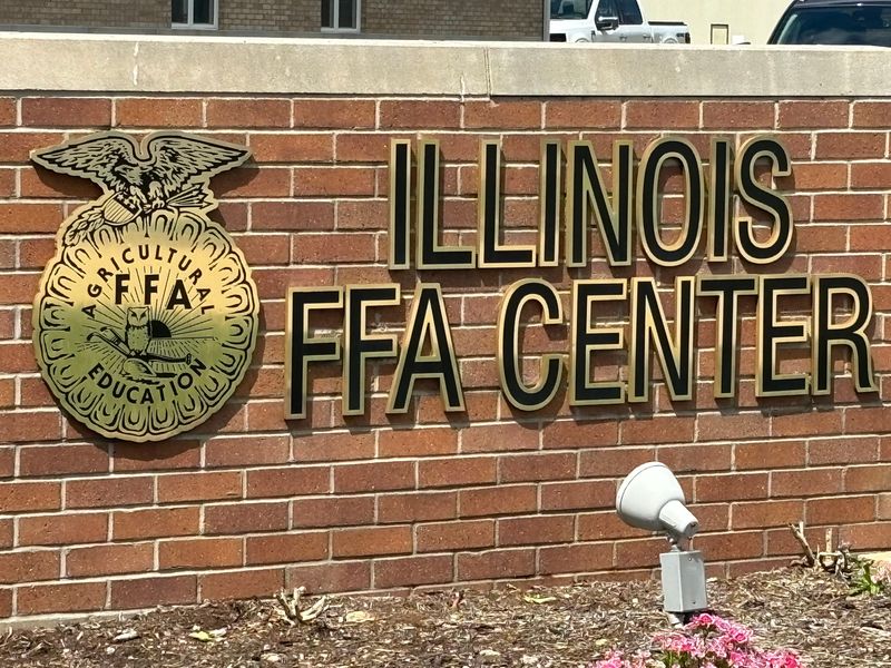A sign for the Illinois FFA Center at 3221 Northfield Drive in Springfield May 6, 2026.