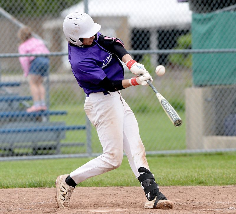 Litchfield's Mathew Bywater bats during the game against Gillespie Friday, May 8, 2026.