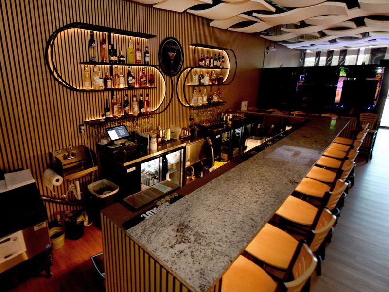The bar at Martinis Lounge is seen on Tuesday, May 12, 2026, in Springfield. The bar opened on May 8 at 2349 W. Monroe St.