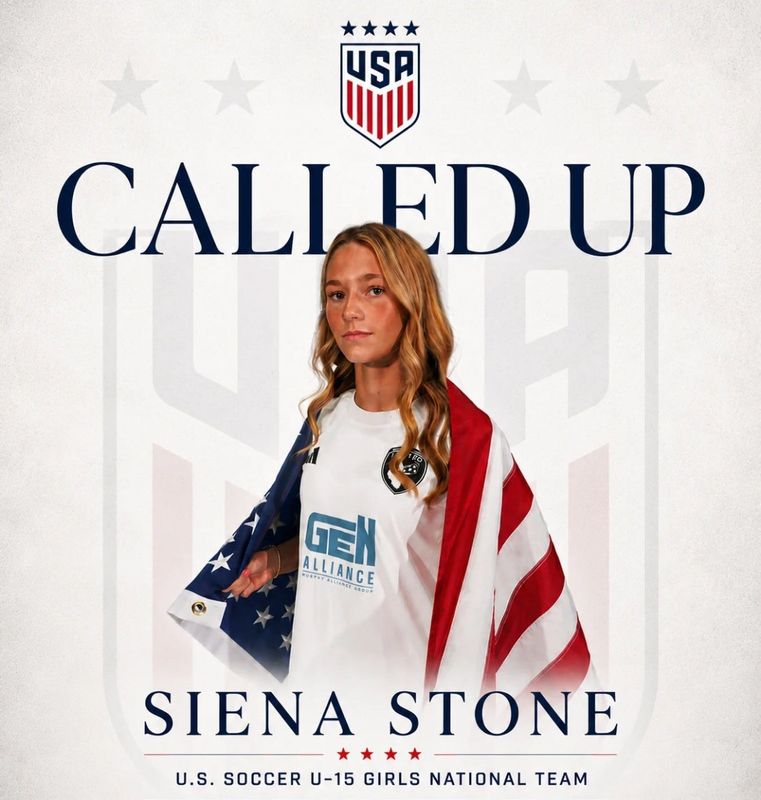 Notre Dame High School freshman defender Siena Stone has made the USA National Team under-15 team that will play in Netherlands in May of 2026.