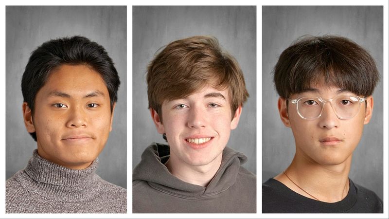 Johnny Thai, far left, Matthew Seshul and Kevin Liao are recent Richwoods High School graduates who will be attending Ivy League universities.