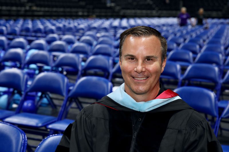 Rockford Public Schools Supintendent Ehren Jarrett attends Guilford High School's graduation ceremony May 30, 2026, at the BMO Center in downtown Rockford.