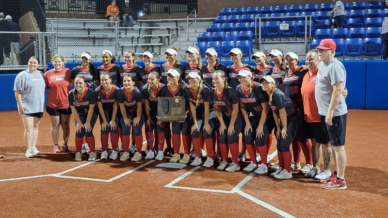 The Chatham Glenwood softball team poses for photos following its 11-1 win over Washington in the Class 3A Decatur Supersectional at Millikin University's Workman Family Softball Field on Monday, June 1, 2026.