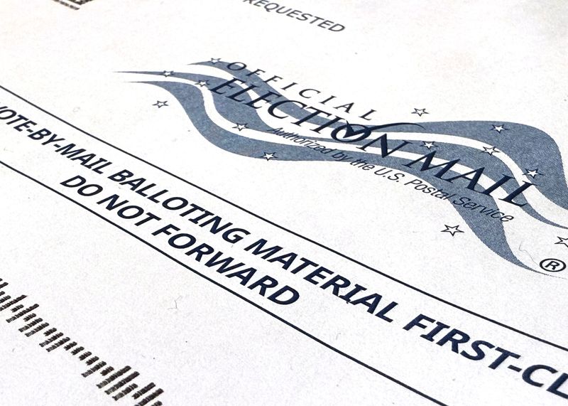Florida vote-by-mail ballot envelope.
