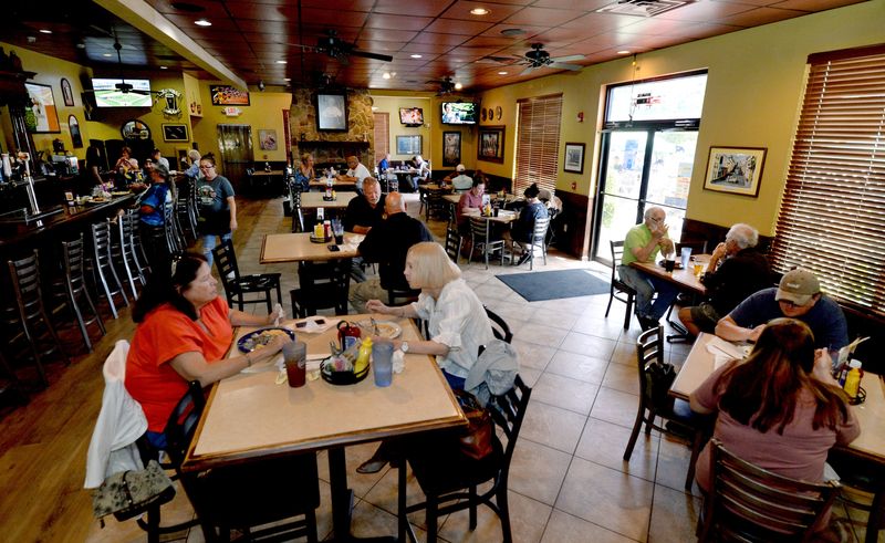 The dining room at D'Arcy's Pint is seen on Wednesday, May 3, 2026, in Springfield.