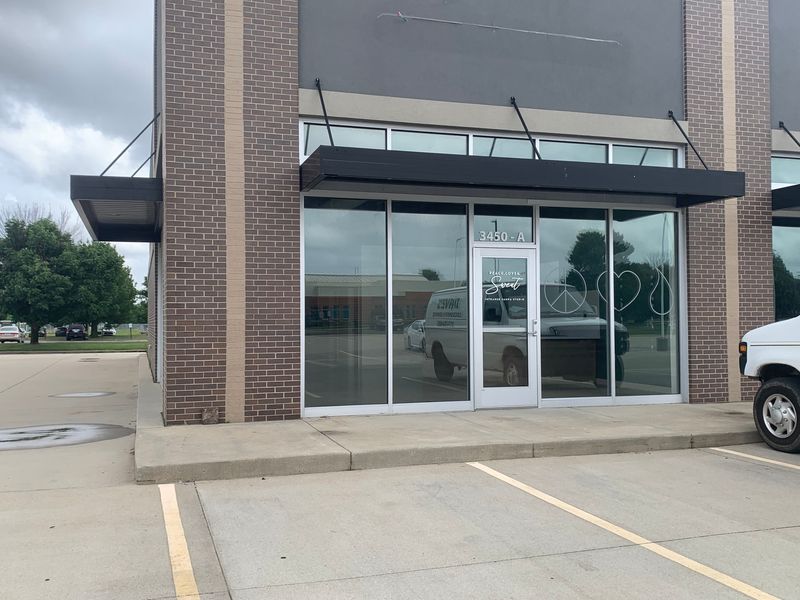 The exterior of the old location for Peace, Love and Sweat at 3450 Liberty Drive in Springfield on June 8, 2026. The business is moving buildings and plans to open at a new location in August.