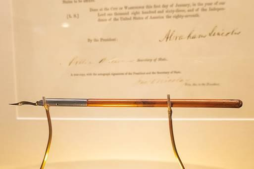 Visitors can see the Emancipation Proclamation and 13th Amendment together during Juneteenth events at the Lincoln Presidential Museum.