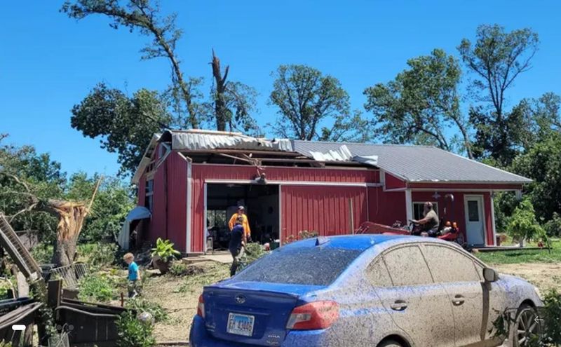 TJ Farm and Fowl in Washburn, Illinois, suffered significant damage from a tornado on June 11. A GoFundMe has been started to help the business recover.
