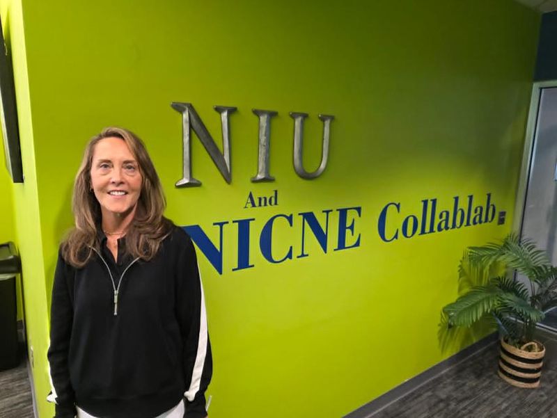 NICNE President/CEO Pam Clark Reidenbach attends a nonprofit dialogue and retirement celebration on June 18, 2026, at the Northern Illinois Center for Nonprofit Excellence, 8500 E. State St. in Rockford.