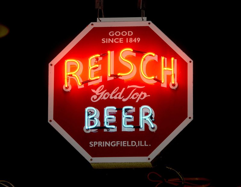 Reisch beer sign at Sangamon Brewing Company Tuesday, June 30, 2026.