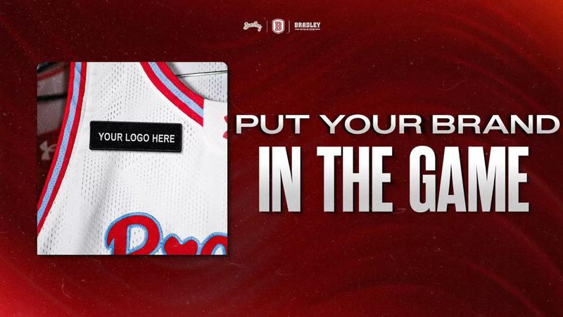 The Bradley Braves men's basketball team, and all 15 of the university's athletics programs, will make a space available for a jersey patch from a sponsor starting with the 2026-27 season.