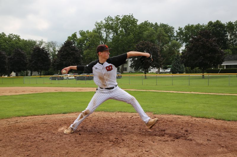 Former Freeport pitcher Mason Lei, shown during his high school playing days, was recently drafted by the Boston Red Sox in the 13th round of the MLB Draft.
