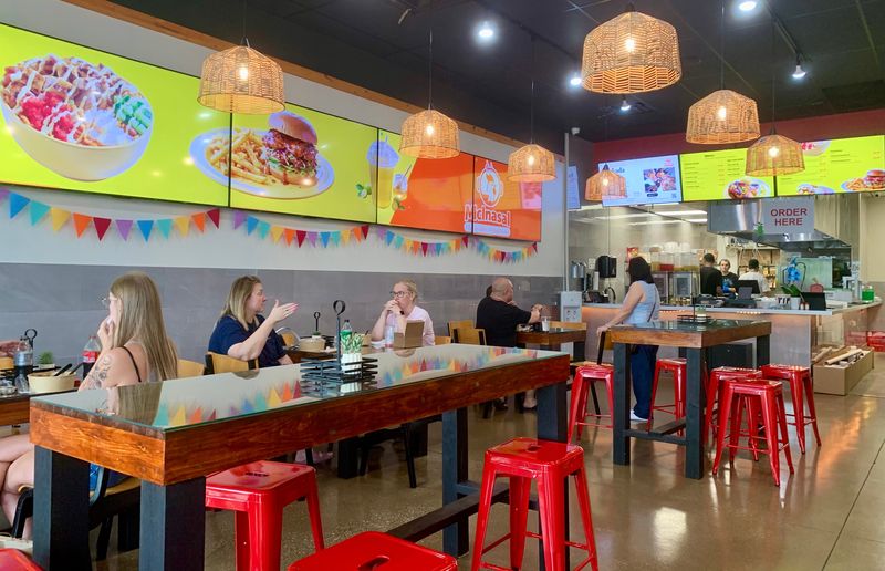 The inside of the new McInasal restaurant, 1501 Wabash Ave., is seen on July 28, 2026, in Springfield. The restaurant, which serves flame-grilled Filipino style chicken, opened on July 24.