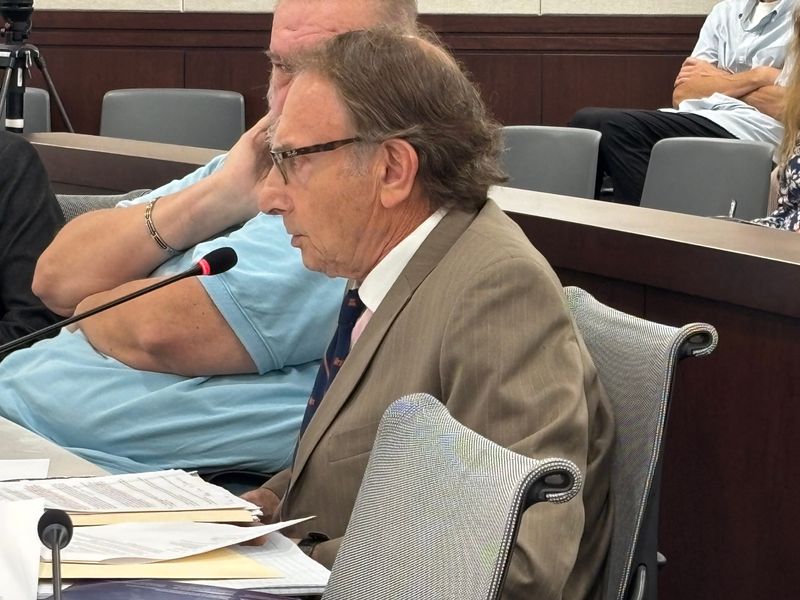 Sangamon County Board member Sam Cahnman makes his case for putting a referendum on the power of recall for Sangamon County officers before voters at the Aug. 11 board meeting. Cahnman's resolution failed before the full board in two votes.