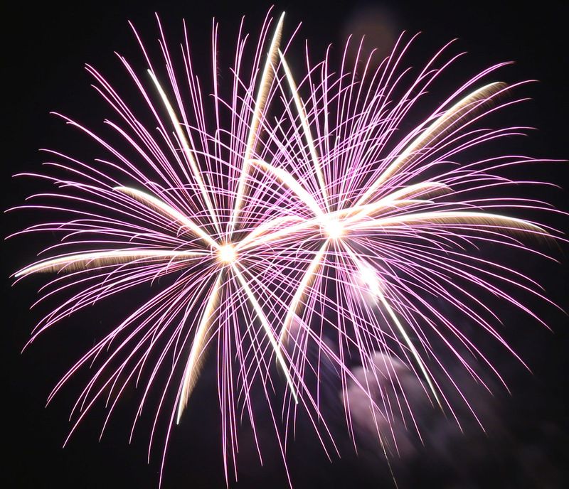 The annual July 4th fireworks display over the Genesee River in downtown Rochester Saturday, July 4, 2015.