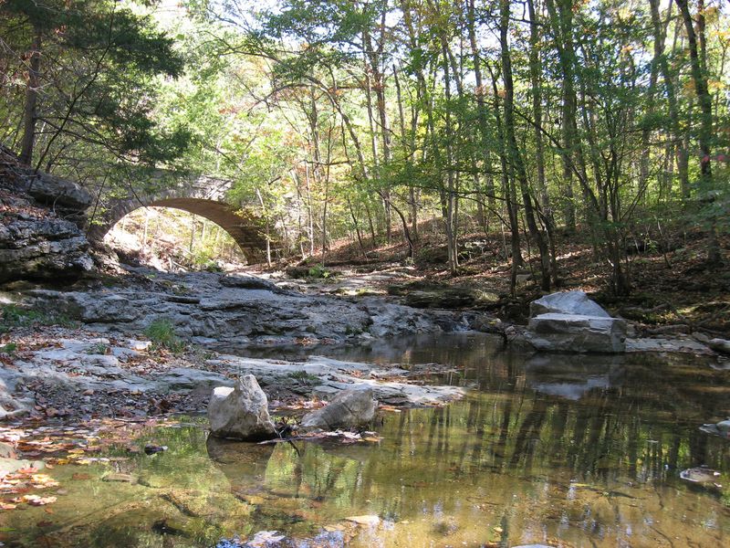 McCormick’s Creek State Park near Spencer includes trails, a nature center and more. The campground is closed for now.
