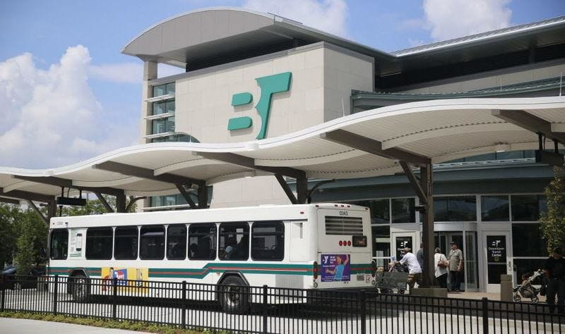 Bloomington's Transit Center, 301 S. Walnut St.