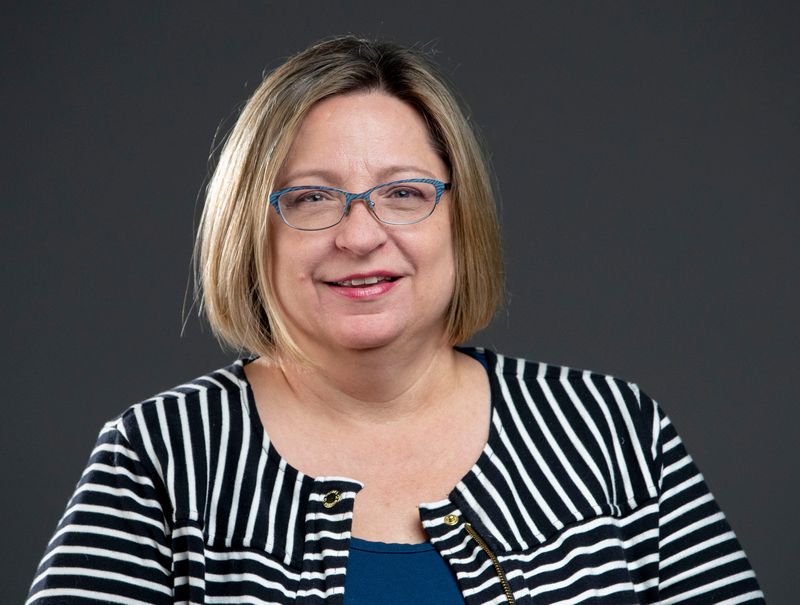 Senior News Director Cindi Andrews on Thursday, May 4, 2023, at the IndyStar studio in downtown Indianapolis.