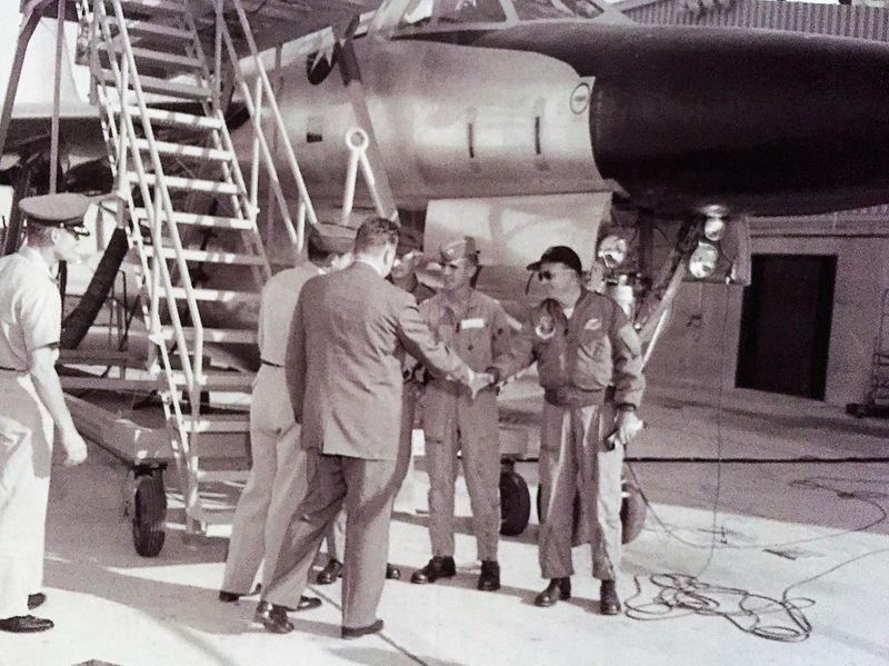 Crew and their Hustler bomber, 1964