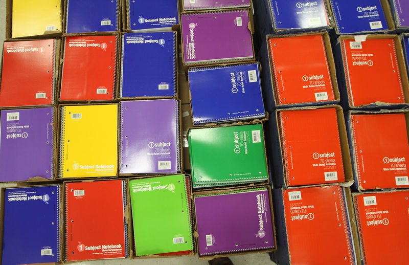 In this Tribune file photo, boxes of notebooks are seen among the back-to-school selections at a Mishawaka retailer.