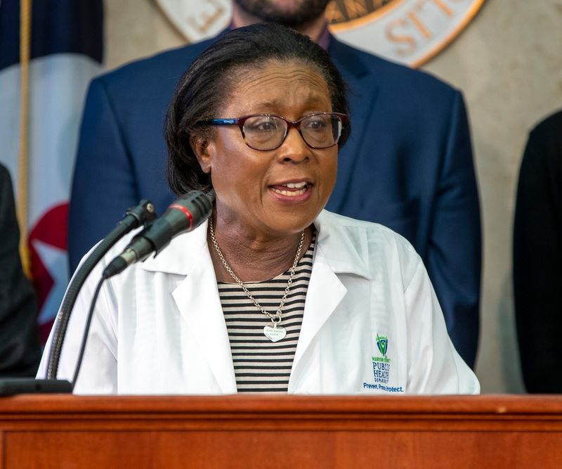 Dr. Virginia Caine, director and chief medical officer of the Marion County Public Health Department, talks about the decision to close county schools amid fears about COVID-19, Indianapolis, Thursday, March 12, 2020.