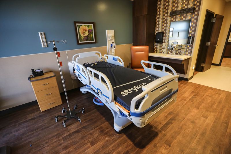 Hospital beds at Three Crosses Regional Hospital on Friday, Oct. 2, 2020.
