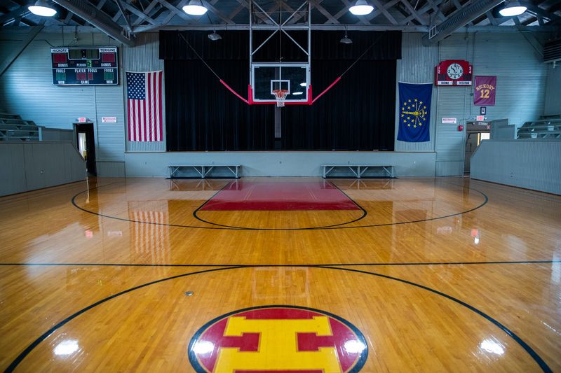 A look inside Hoosier Gym on Tuesday, Nov. 9, 2021, in Knightstown, Ind.