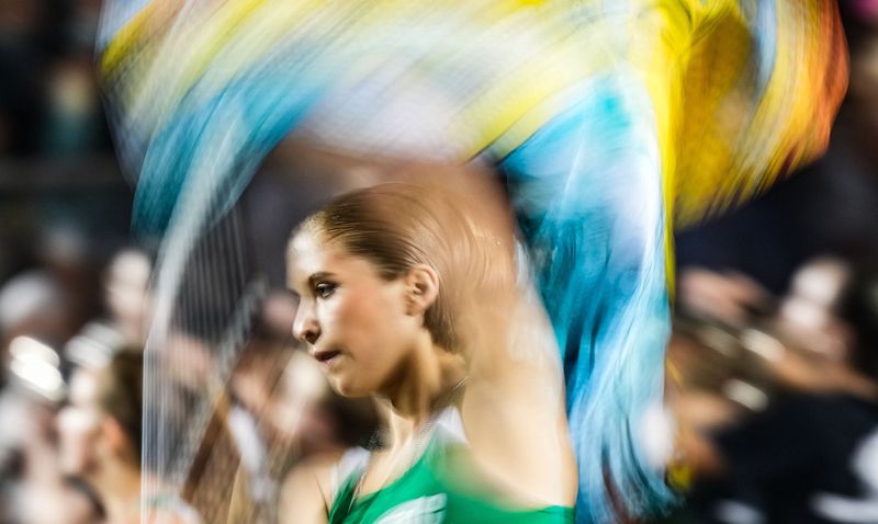 Westfield Shamrocks band members perform during halftime Friday, Sept. 22, 2023, during the game against the Brownsburg Bulldogs at Westfield High School in Westfield. Brownsburg Bulldogs defeated the Westfield Shamrocks, 37-7.