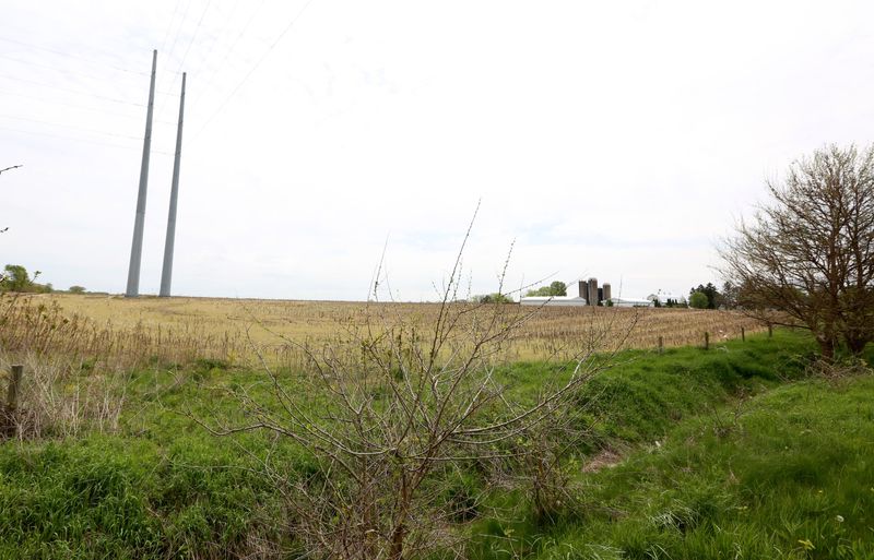 Shown Monday, May 6, 2024, this shows some of the land north of Cleveland Road and east of Currant Road that was rezoned to pave the way for a Microsoft data center.