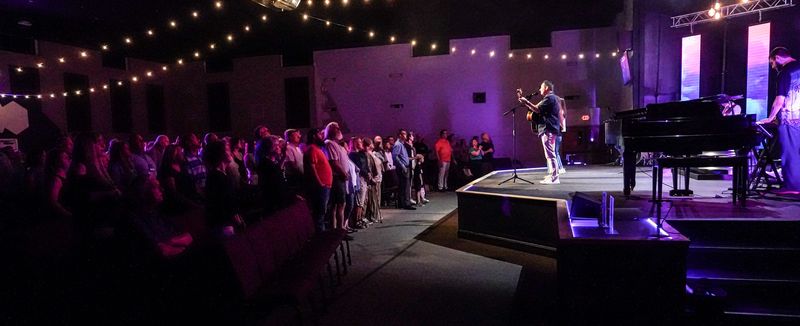 Micah Beckwith, pastor at Life Church leads a service on Sunday, June 30, 2024, in Noblesville, Indiana. Beckwith is the Republican candidate for lieutenant governor.